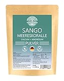 Sango Meereskoralle - 250g Pulver - EINFÜHRUNGSPREIS - Natürliche Quelle für Kalzium (20%) und Magnesium (10%) - Made in Germany - ohne Zusätze - Laborgeprü