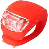 YUyankejiYX Fahrradlicht Fahrrad Rücklicht LED Lampe Set Silikon IPX5 Wasserdicht Sicherheitslicht mit 3 Lampenmodi, Wabenlinsentechnologie für Kinderwagen, Buggys, Rucksäck, Helm (1 Rot)
