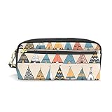 Pencil Case Pen Stationery Bag Cartoon Niedliche bunte Zelte Muster Home ist, wo Sie Reißverschluss Tasche Geldbörse Brillenetui Kosmetische Make-up Bag Keeper für Student Boy G