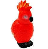 alles-meine.de GmbH XL Spardose -  Vogel Kakadu / Papagei  - stabile Sparbüchse - aus Porzellan / Keramik - 21 cm - Sparschwein - für Kinder & Erwachsene / lustig witzig