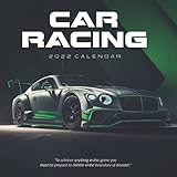 Car Racing 2022 Calendar: Mini Calendar 2022 with Large Grid for Note - To do list, Gorgeous 7x7'' Small Calendar, Non-Glossy Pap