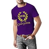 Percy Jackson - Camp Jupiter - T-Shirt Herren - 100% Baumwolle (XL, Violett)