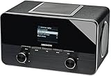 MEDION LIFE P85025 (MD 86955) 2.1 Wireless LAN Internet Radio (DAB+, UKW, 2.1 Sound, DLNA, 20 Watt, WLAN, RJ45, USB, MP3, WMA) schw