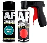 Autolack Spraydose Set für Citroen KRE Bleu Basislack Klarlack Handgriff Pistolengriff Sprü