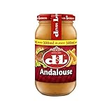 Devos & Lemmens Andalouse Sauce - 300 ml Flasche x 1 - Perfekt für Salate, kalte Fische und Fleischgerichte und natürlich Pommes Frites - recycelbarer B