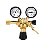 yaohuishanghang Regler Argon CO 2.Regler,Gasflaschenregler Pneumatische Filterluftbehandlungseinheit Druckregler Kompressor-Reduktionsventil Schweißwagen (Color : German, Type : Argon Regulator)