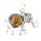 ARTIPOL Anhänger mit echter Tigerauge europeische Produktion franz.Stil - Schmuck Silbern - Ref P-54-04 - Verschiedene S