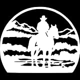 Autoaufkleber Und Decalsblack Lone Horse Man Interessante dekorative Auto Kreative Kunst Vinyl Auto Fenster Aufkleber Reflektierende Körper Aufkleber Auto Augenbrauen Aufkleber (Size : 36x28.8cm)