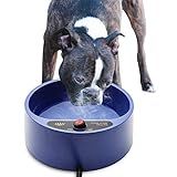 Toozey Beheizter Wassernapf für Hunde Draußen, Thermostatisch Beheizbarer Hundenapf, 167cm Anti-Bite Kabel, BPA-frei, 2L Haustier Beheizter Trinknapf für Hunde/Katzen/Kaninchen/Hühner im Winter, B