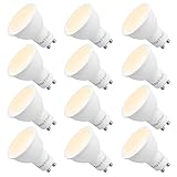 GU10 LED Spot Glühlampen Strahler Leuchtmittel Glühbirnen Trailing Edge Dimmbar Warmweiß 3000K 120° Breiter Abstrahlwinkel Ersatz 60W Halogen 12er Pack von Enuotek