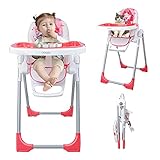 Onasti Baby Hochstuhl, Multifunktionsstuhl tragbar klappbar Hochstühle für Babys und Kleinkinder, Kinderheim Baby Esszimmerstuhl, R