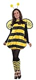 amscan 841875-55 Damenkostüm Süße Biene, schwarz/gelb, M/L