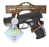 Schrödel J.G. 3060961 Euro-Cop Pistole: Spielzeugpistole für Zündplättchen, ideal für das Polizeikostüm, 13 Schuss, auf Tester, 16.5 cm, schwarz (306 0961)