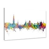 artboxONE Alu-Print 150x100 cm St Petersburg Russia Skyline von Künstler Michael Tomp