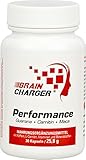 Vihado Brain Charger Performance – gegen Müdigkeit mit Koffein, Pflanzenstoffen und B-Vitamine für geistige Leistung – Koffein Kapseln mit Guarana, Maca, Ginkgo, Carnitin, Magnesium – 30 Kap