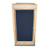 Easy-Shadow Dachfenster Abdunkelungsrollo Basis Rollo für Typ Roto WDF R4 / R7 / R45 / R48 / R75 / R78 / R4_K/H R7_K/H Größe 9/11 - in der Farbe dunkelb