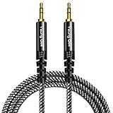 Yeung Qee 3,5 mm Aux-Kabel, 0,5 m, geflochtenes 3,5 mm Audiokabel, Stecker auf Stecker, Stereo, Hi-Fi, Sound, Aux-Kabel, für Kopfhörer, Auto, Handy, Tablets, Headset, PC, Laptop und mehr (50 cm)