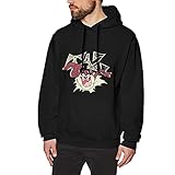 NigtafeColla Taz Tazmanian Devil Back Off Men's Hoodie Sweatshirt Long-Sleeve Baumwolle Herren Hooded No Pocket Sweatshirt Kapuzenpulli S