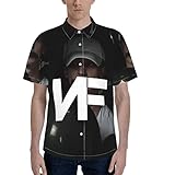 Nf Logo Herren Button Down Shirt Kurzärmliges T-Shirt für M