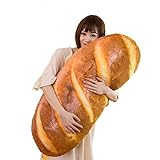 Weich Plüsch Kissen Brotform Kissen Dekorative Kissen Lustige Lebensmittel Plüsch Stofftier Zierkissen für Kinder Fotografie Requisiten Hintergrund,Baguette Sofa Rückenkissen,Hausdekoration,60CM