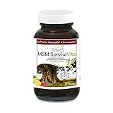 CELLAVITA MSM Spezial Vita mit Vitamin C | Organischer Schwefel Methylsulfonylmethan (MSM) Pulver mit Spurenelementen (200g)