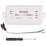 Hacbop SP105E Drahtloser -Controller APP WS2811 WS2812B WS2801 SK6812 APA102 Individuell Adressierbare, Programmierbare LED-Streifen-Pixelmodul DC5V-24V für IOS/