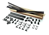 INEFA ® Dachrinnen Set Terrasse/Carport 1 Dachseite halbrund NW100 Dunkelbraun 6m,