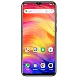 Handys ohne Vertrag Günstig, Ulefone Note 7 Lockfreie Smartphone 6,1 Zoll IPS Display Android 9 16GB ROM 64GB Erweiterbar Dual SIM Smartphone 8MP Rückkamera und Face ID - Schw