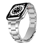 Metallband kompatibel mit Apple Watch Strap 38mm 40mm 42mm 44mm, verbesserte Version einstellbar Edelstahl Metall Ersatzgurt Armband für iwatch Strap Series 6 / SE / 5/4/3/2 / 1 uhrenarmband JIAOXIAOH