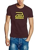 Coole-Fun-T-Shirts IRONMAN T-SHIRT - braun-gelb Gr.2XL