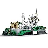YWS Modular Haus Bausets, 7437pcs Neuschwanstein Schloss MOC DIY Architektur Modell Haus Kits, Stadthaus Straßenansicht Bausteine Kompatibel mit Leg