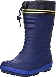 G&G Kinder Mädchen Jungen wasserdichte Gummistiefel Regenschuhe Nitrilgummi blau, Farbe:Blau, Größe:31