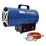 Güde Gasheizgebläse GGH 10 L | 10 kW Heizleistung | kompakter Gasheizer für den universellen E