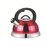 SHYOD 3L Edelstahl Pfeifkessel Induktionsherd Teekessel Gasherd Teekanne Küche Kochutensilien für zu Hause Camping