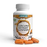 Curcuma Kapseln mit Curcuma Extrakt und Piperin hochdosiert – 90 Kap