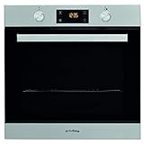 Privileg PBWR6 OH5V IN Einbau-Backofen/ 71 L/Hydrolyse-Reinigungsfunktion/Multifunktions-Umluftbackofen mit 7 Funktionen/Edelstahl/Turn&Go/Click&Clean/Versenkbare Bedienkneb