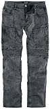 Rock Rebel by EMP Graue Jeans mit Waschung und Abnähern Männer Jeans grau W34L34
