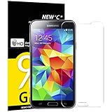 NEW'C 3 Stück, Schutzfolie Panzerglas für Samsung Galaxy S5 Mini, Frei von Kratzern, 9H Härte, HD Displayschutzfolie, 0.33mm Ultra-klar, Ultrabeständig