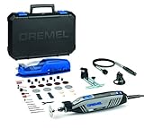 Dremel 4300 Multifunktionswerkzeug (175 Watt, Set mit 3 Vorsatzgeräten, 45 Zubehörteilen, Variable Drehzahl 5.000.-35.000 U/min zum Schneiden, Schnitzen, Bohren, Gravieren, Schmirgeln)