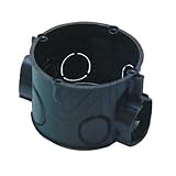 Kaiser 1055-04 Unterputz Gerätedose, Schwarz, 60x46