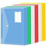 Dokumententasche A4, Dokumentenmappe A4 Zum Abheften, Dokumententasche A4 mit Visitenkartentasche Klettverschluss für Dokument Organisieren mit Lochrand und Etik