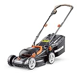 Worx 40V (2 x 20V/4.0Ah) Max Li-Ion 34 cm Akku-Rasenmäher WG779E.1