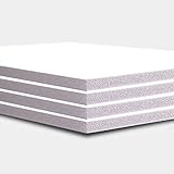 Schaumstoffplatte, 5 mm, weiß, 10 Bögen, A4 / A3 / A2 / A1 / A0 / 40 x 60 / 48 x 96 A4 weiß