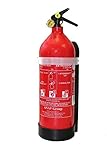 Feuerlöscher ABF 2 kg mit Halterung und Manometer BASIC ninux I Fettbrand-Löscher I Fettlöscher I Schaum-Löscher I Geeignet für Haushalt, Auto, Wohnmobil, LKW, Boot, Marine, Haushalt, Küche, Werk