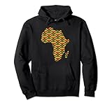 African Pride Schwarz Ethnische Kente Muster Karte Afrika Frauen Pullover H