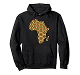 African Pride Schwarz Ethnische Kente Muster Karte Afrika Frauen Pullover H