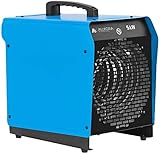 ALLEGRA Heizlüfter Bau 5Kw Elektroheizer Heizgerät Bauheizer Heizgebläse Elektrisch Heizstrahler Starkstrom mit T