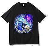 2021 That Time I Got Reincarnated As A Slime T-Shirt Summer Men Oversized Hip Hop Tshirt Japanese Fashion Anime Short Sleeve Tee Men Black S