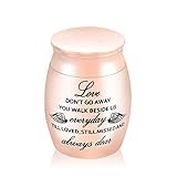 ZJND Asche Anhänger Mit Gravur Engels flügel Einäscherung Urne für menschliches Andenken Mini-Aschen Halter aus Aluminium Legierung Bestattungs gedenk Geschenk-5 Farbe U