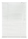 Unbekannt Alu Jalousie Weiß - Breite 40 bis 240 cm - Höhe 130/160 / 220 cm - Tür Fenster Rollo Jalousette Aluminium Fensterjalousie Lamellen Metall (130 x 130 cm)